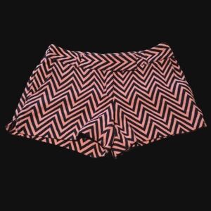 Ann Taylor Zigzag Pink & Dark Blue Shorts